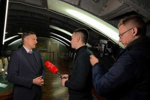 Бункер-42 на Таганке Съёмочная группа телеканала «Звезда» в музее «Бункер-42»